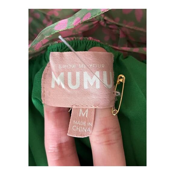 Show Me Your Mumu dress Daiquiri minidress green pink size Medium M - Picture 6 of 9